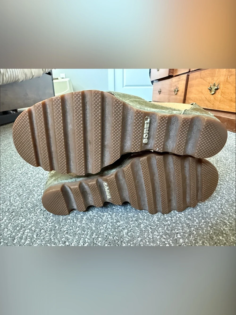 Women's Olive Green Crisscross Ankle Strap Sandals